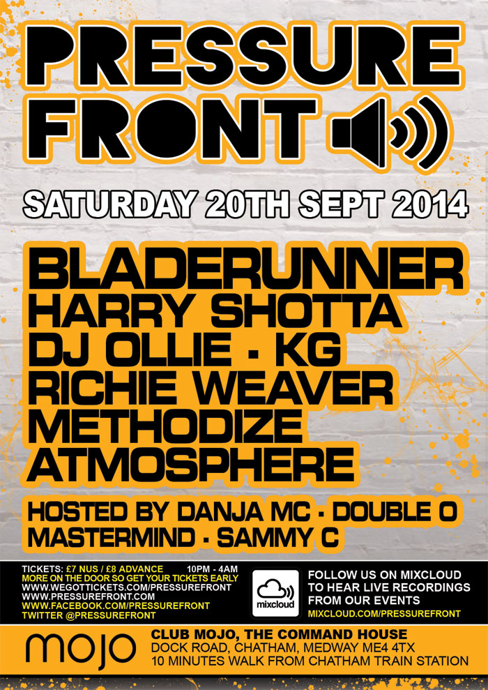 Pressure Front @ Mojo 20th September 2014